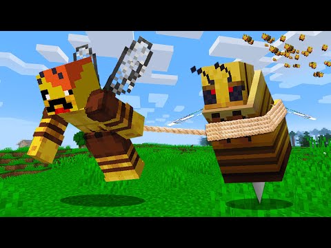 여왕벌과 벌집에서.avi [ 벌집 털기 ] Kidnapping of the <strong>Queen</strong> <strong>Bee</strong> in minecraft
