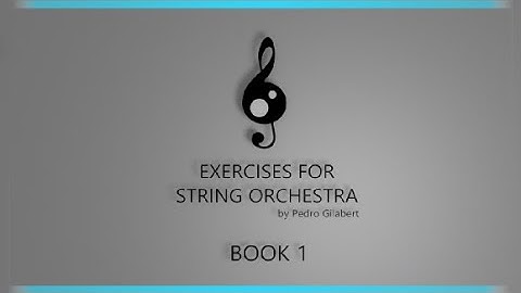 Exercises for string orchestra Book 1