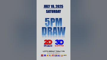 PCSO Lotto Result Today 5PM Draw July 19, 2025 - Ez2 Result and Swertres Result #shorts