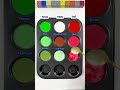 Generate 9 Random Colors from 3 Colors Green + White + Red #mixing #satisfying