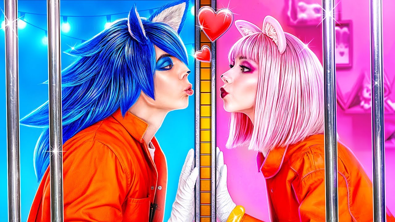 ওয়ান কালারড জেল চ্যালেঞ্জ ! সোনিক দ্য হেজহগ আর অ্যামি রোজ জেলে সিক্রেট রুম বানিয়েছে !