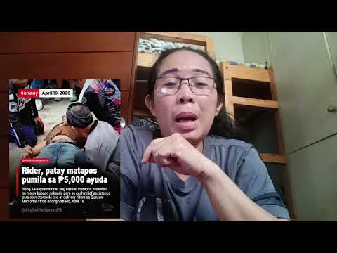 VIRAL ANG RIDER NA PUMANAW HABANG NAKAPILA SA PAGKUHA NG AYUDA #trending #viral #viralvideo
