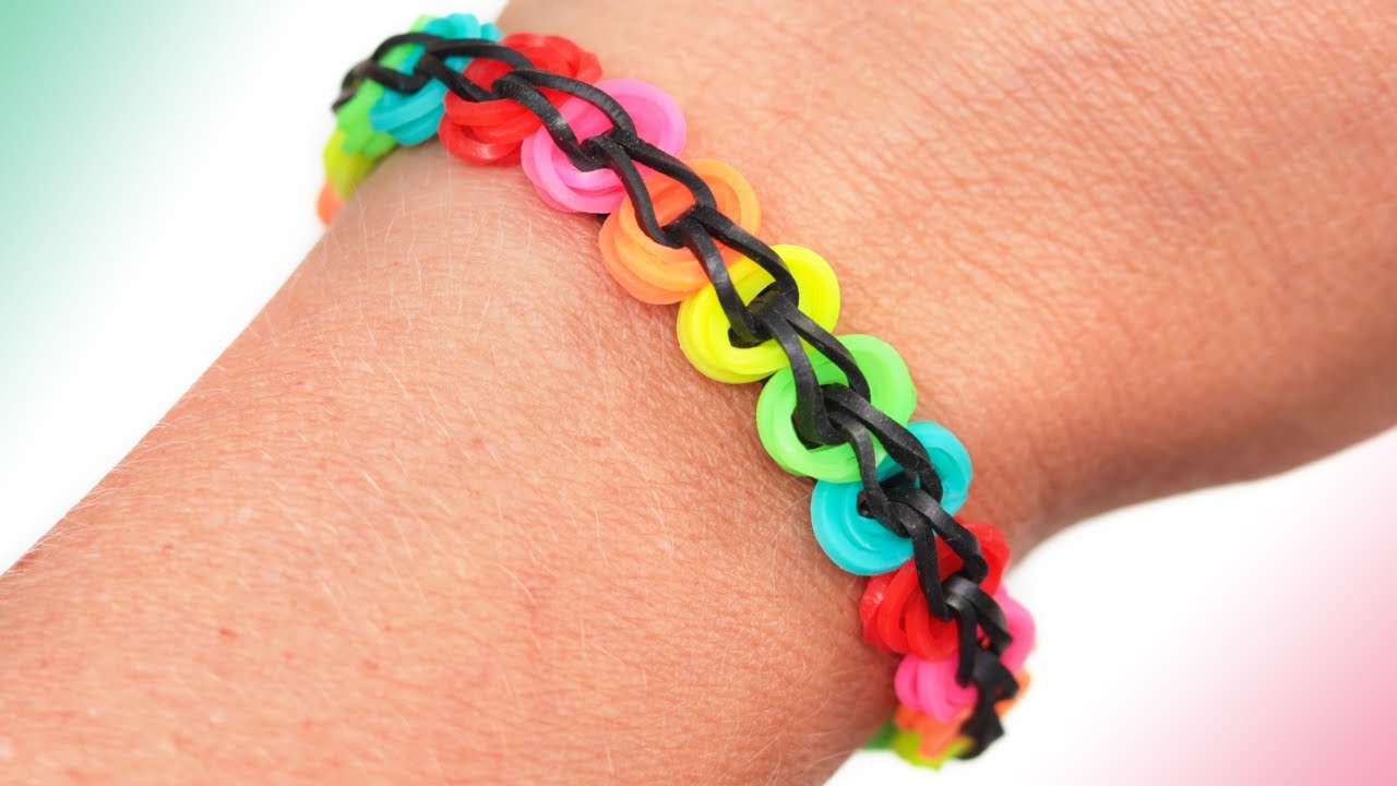 Jak Zrobić Modną i Prostą Bransoletkę z Kolorowych Gumek | Loom Bands | Tutorial DIY