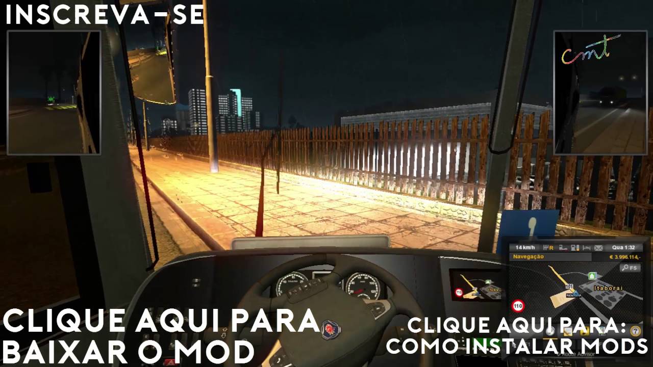 Um Site de divulgação e compartilhamento de modificações de jogos  (modding).Mod game de euro truck 2, ame…