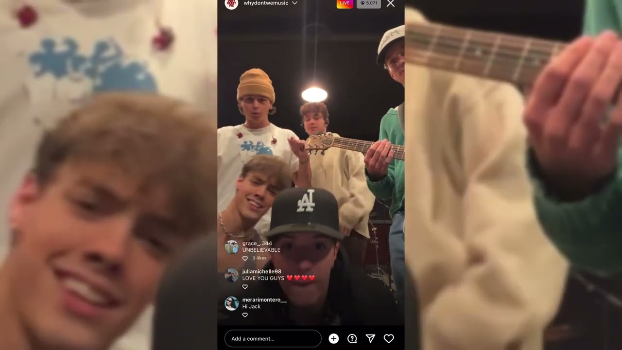 Why Don’t We instagram Live 5/29/22