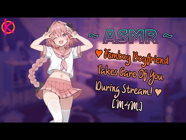 [ASMR] Streamer Femboy Boyfriend Takes Care of You | [Personal Attention] [Headpats] [M4M]