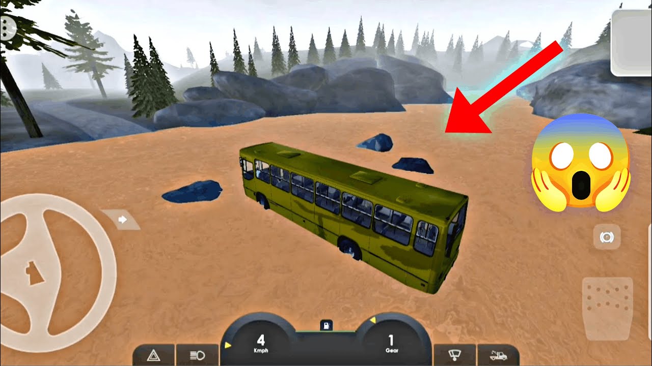 Bus Passing Through River 🌊 | Bus Simulator Extreme Roads | Mobile Gameplay | Hunter Driving POV