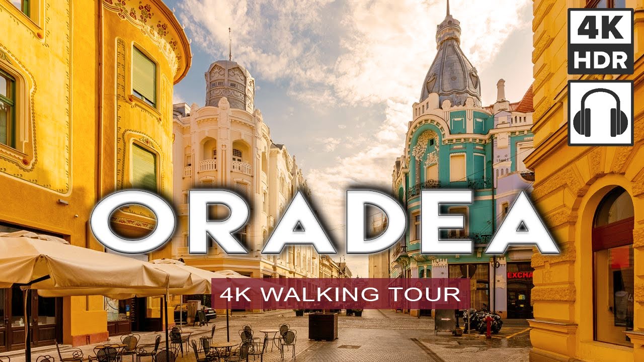 ORADEA, ROMANIA 🇷🇴 Walking Tour | Most Photogenic City in Transylvania [4K HDR - 3D Binaural Sound]