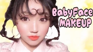 ベビーフェイス♡アプリコット春メイク/Baby Face Orange Makeup