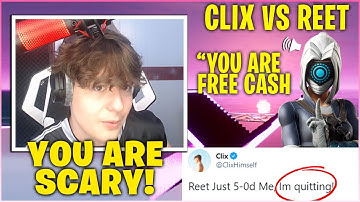 CLIX *NERVOUS* After REET Challenged Him To 1v1 ZONE WARS WAGERS Then This Happened!