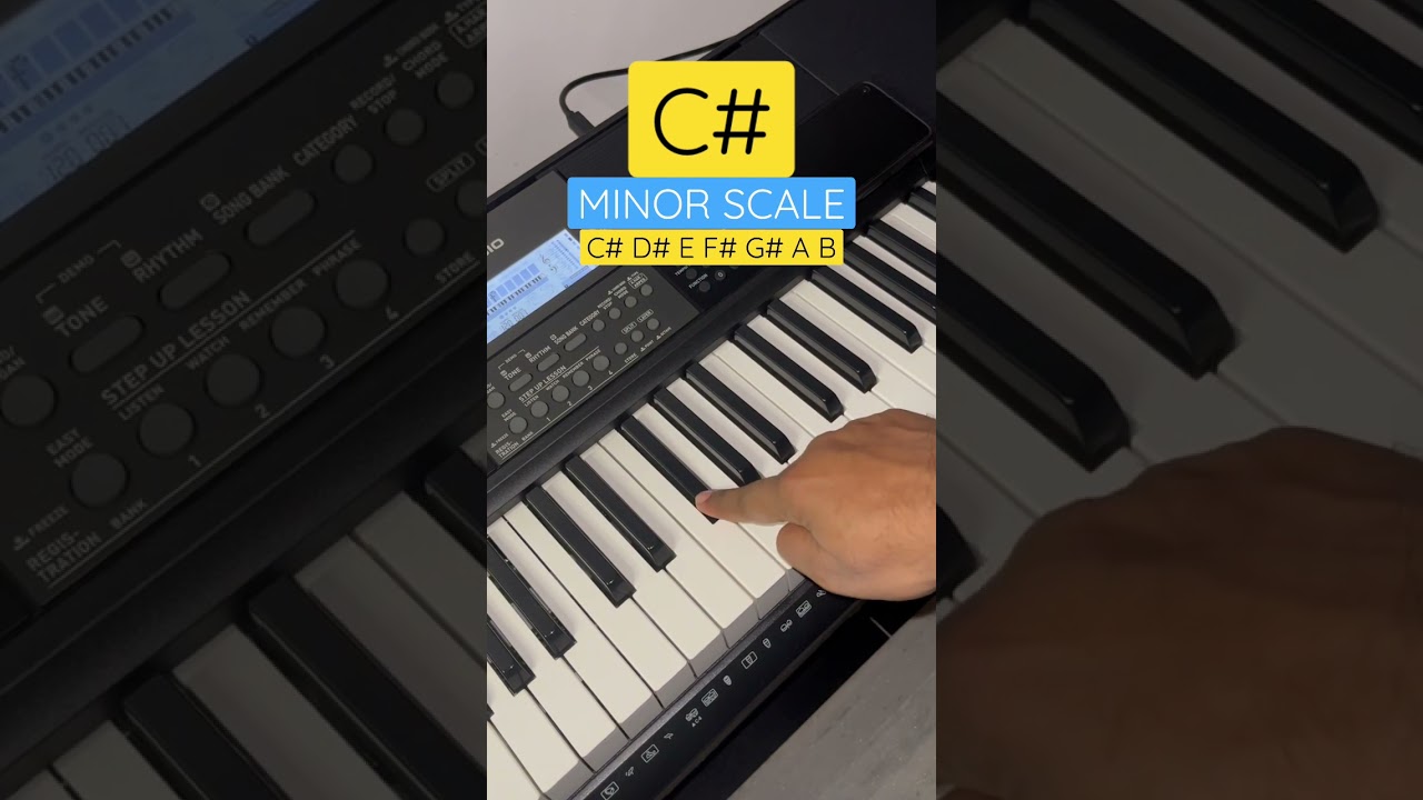 C Sharp Minor Scale | Music Learning | Learn Minor Scales | Learn Piano Shorts 