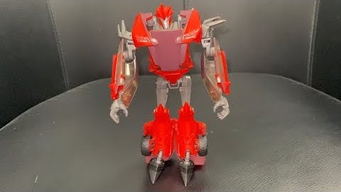 Transformers Prime Knockout complete transformation process video. Deluxe robots in disguise