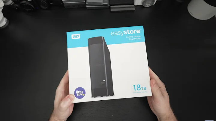 Western Digital 18TB easystore External HDD Unboxing