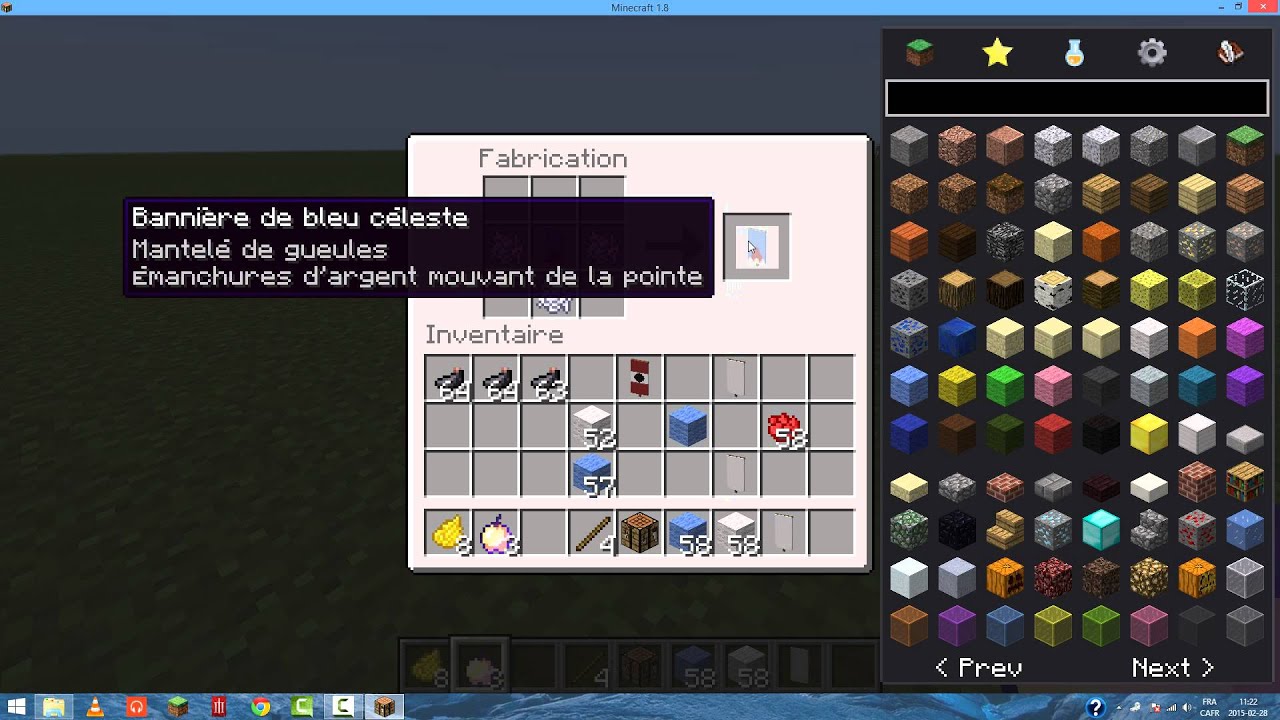 minecraft comment faire une banniere pomme doré et une ...