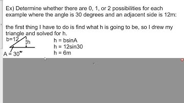 4.3 The Ambiguous Case of the Sine Law