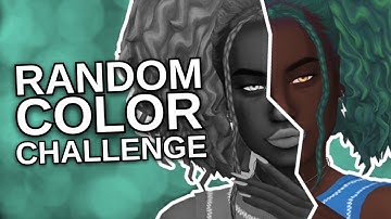 A RANDOM COLOR GENERATOR Creates My Sim! | Sims 4 CAS
