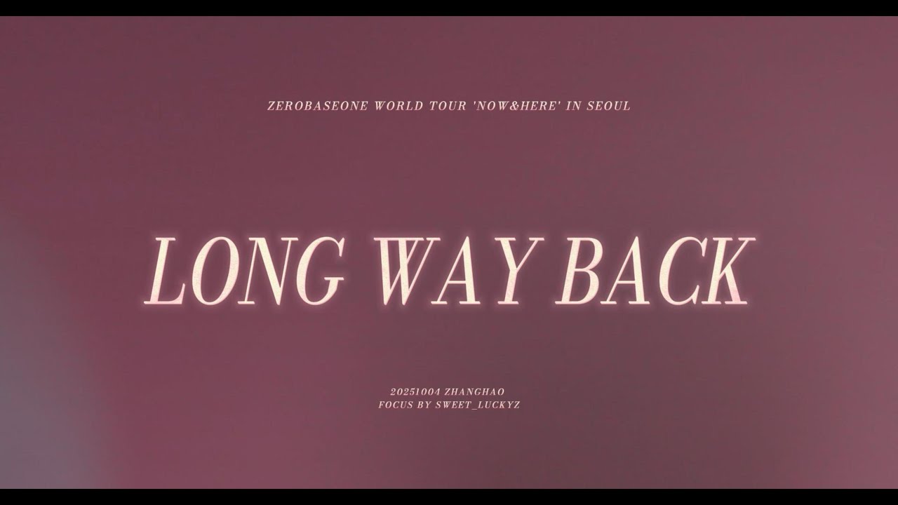 251004 ZB1 WORLD TOUR 'HERE&NOW' IN SEOUL ZEROBASEONE ZHANGHAO 