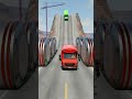 Colourful School Buses vs Hydraulic Crush - BeamNG.Drive