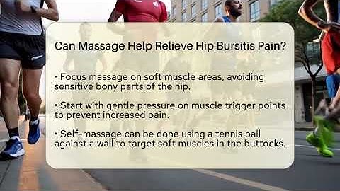 Can Massage Help Relieve Hip Bursitis Pain? - Running Beyond Limits