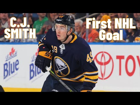 C.J. Smith #49 (Buffalo Sabres) first NHL goal 08/01/2019