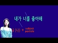 Learn Korean Grammar Particles with Twice Lyrics