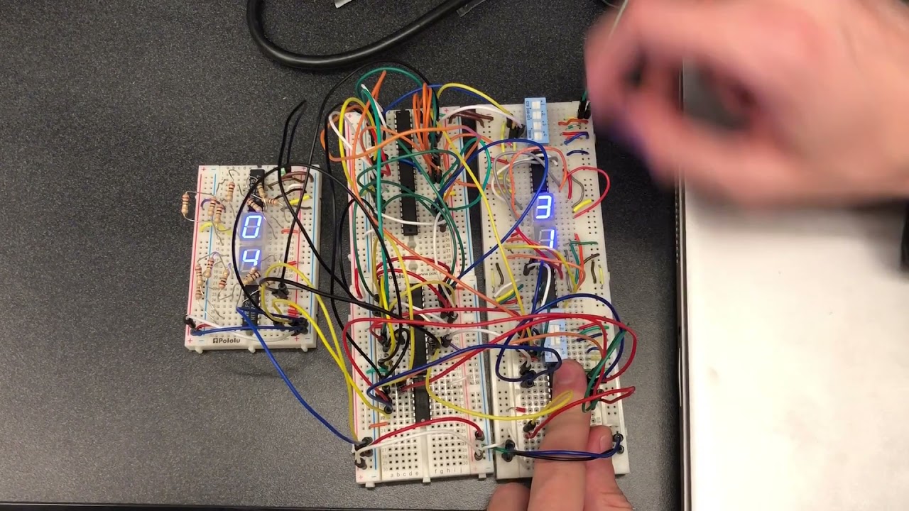 Electronics Final Project - Binary Additive Calculator - YouTube