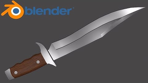 Blender | Bowie Knife 3D Modeling Timelapse