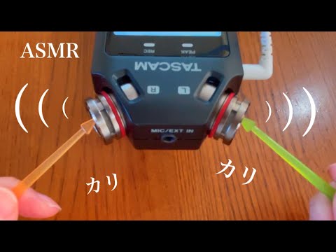 【ASMR】お弁当のピックでマイクを引っ掻いたり色々な音を撮ってみた！【音フェチ】