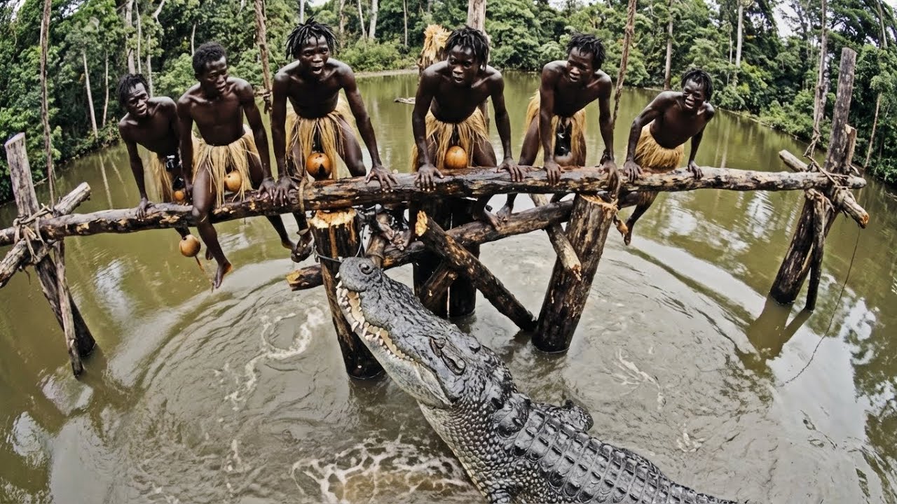 We Built a House Above DEADLY Water: Crocodile Trap