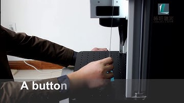 enclosed fiber laser marking machine marking operation
