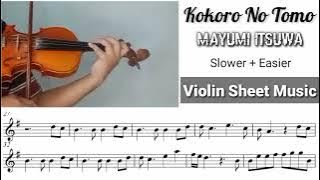 [Free Sheet] Kokoro No Tomo - Mayumi Itsuwa [Violin Sheet Music]