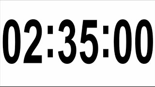 155 MINUTES TIMER # 2 HOURS 35 MINUTES TIMER •  COUNTDOWN TIMER WITH ALARM ⏰
