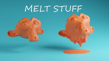 Melt objects in Blender 2.8 (using shape keys) Easy