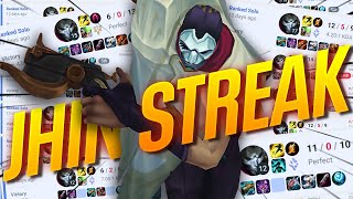 INSANE 10 GAME WIN STREAK WITH JHIN