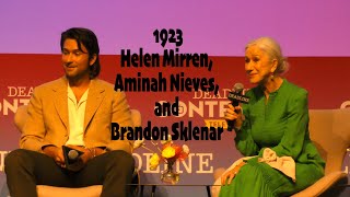 1923  Helen Mirren, Aminah Nieves, and Brandon Sklenar Interview