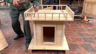 Excellent Woodworking Ideas From Old Pallet // Building Dutch Style Wooden Windmill Home Model  DIY