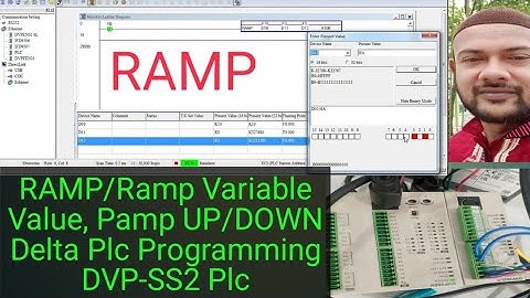 RAMP/Ramp Variable Value, Pamp UP/DOWN Delta Plc Programming DVP-SS2 PLC WPL-SOFT