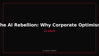 The AI Rebellion: Why Corporate Optimism Is Meeting User Resistance #Shorts