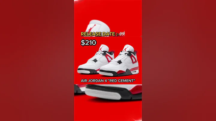 Air Jordan 4 "Red Cement" Release of the 2nd Week (SEPT) #shorts #viral #jordan #nike #sneaker