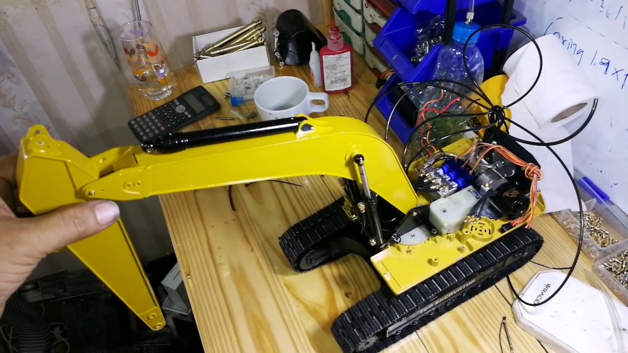 rc hydraulic huina 580 convert to hydraulic system Part2