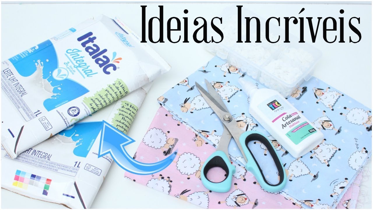 IDEIAS INCRÍVEIS COM CAIXA DE LEITE | ARTESANATO PARA FAZER E VENDER | Viviane Magalhães