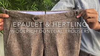 Hertling Trousers in Woolrich Donegal Tweed