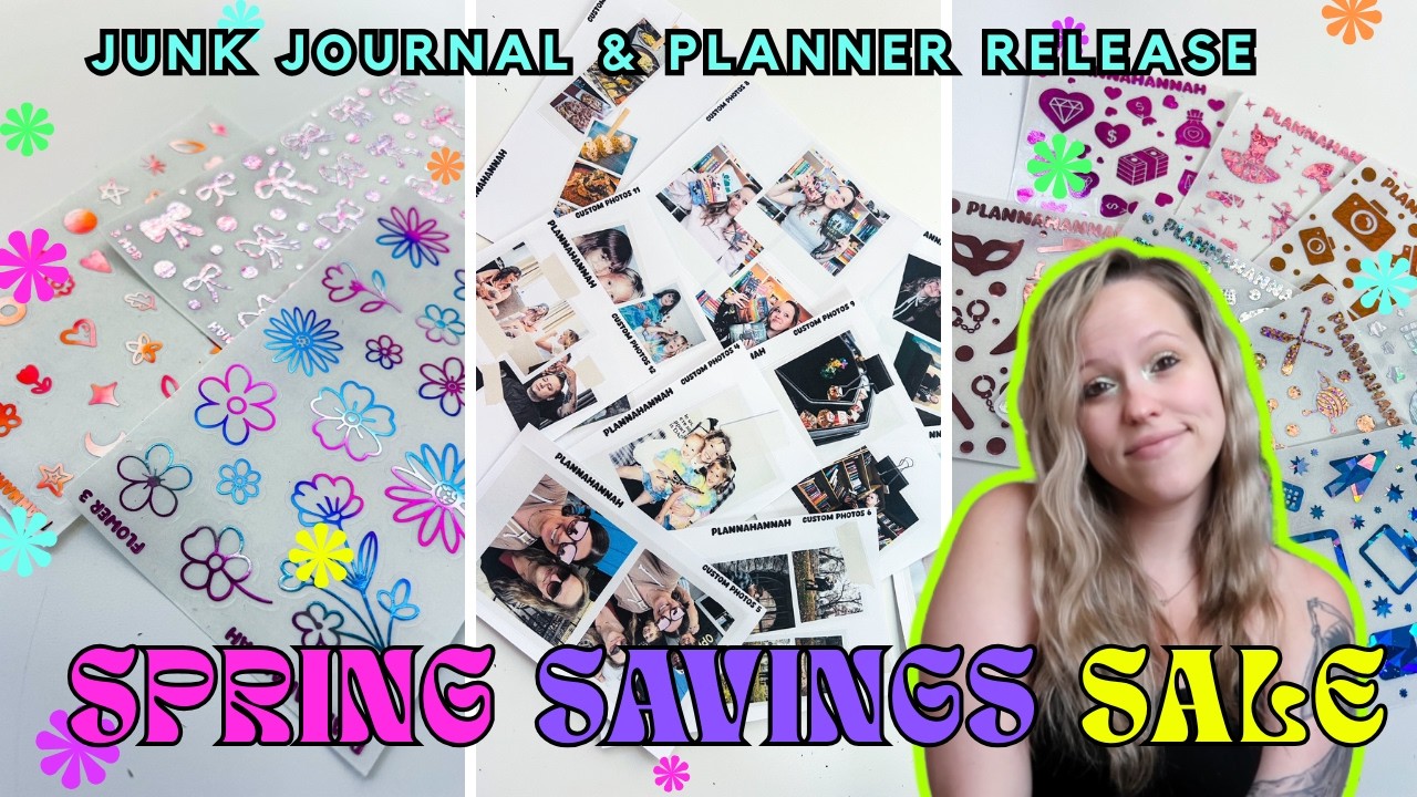 ✨ NEW RELEASES ARE LIVE! | 50+ New Junk Journal & Planner Stickers! & SALE DETAILS!