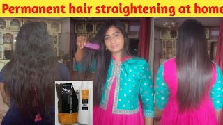 permanent hair straightening at home || Using matrix || In Tamil || Pongal special
