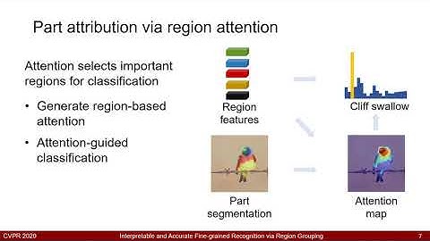 Interpretable and Accurate Fine-grained Recognition via Region Grouping