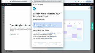 Google 1Click Integration With Calendar In Darlean