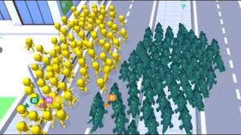 Crowd City World Record Map Control 100 00% NOOB vs PRO vs HACKER   Crowd City 3