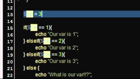 PHP tutorial 7 - Continue If/else / else if