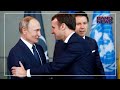 Vladimir Putin recebe Macron em Moscou