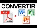 Como Convertir un PDF a Word, Excel, PowerPoint (FÁCIL y SIN PROGRAMAS)